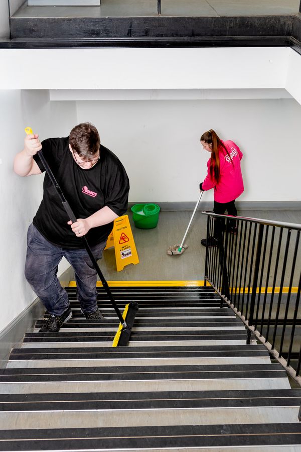 Our cleaning team at work